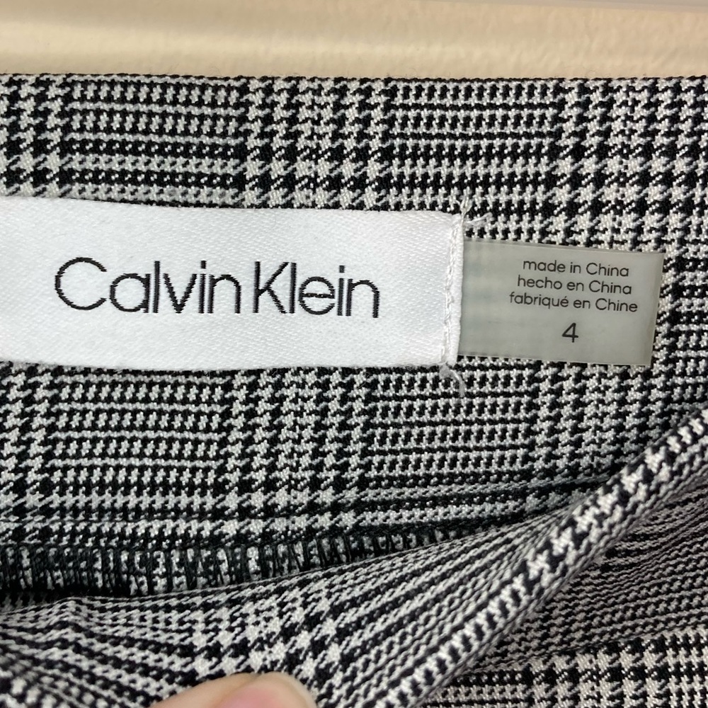 Calvin Klein plaid pinstripe pants - Picture 3 of 4